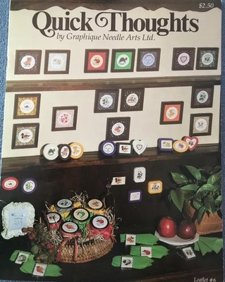 Quick Thoughts Graphique Needle Arts Cross Stitch Patterns Preserves