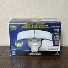 Home Zone 710080 Wide Adjustable Motion Activated LED Outdoor Security Light