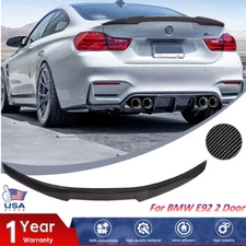 Rear Trunk Spoiler Wing Carbon Fiber Style For 2007-2013 BMW E92 Coupe 335i 328i
