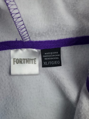 Fortnite Hoodie Youth XL Purple Full Zip Up Party Llama Piñata All Over Print - Picture 12 of 24