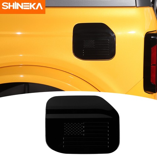 Door Fuel Filler Gas Tank Cap Cover Trim For Ford Bronco 2021+ USA Flag