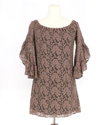 elan off shoulder dress Elan Off -Shoulder Blue Ruffle -Layer Raw Edge Off-Shoulder Mini Dress