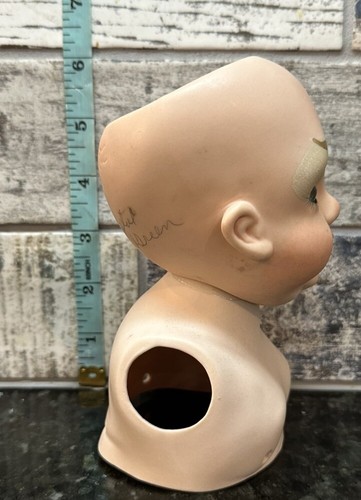 Vintage Kay McKee Artist Hand Painted Porcelain Baby Doll Head K - Picture 6 of 7