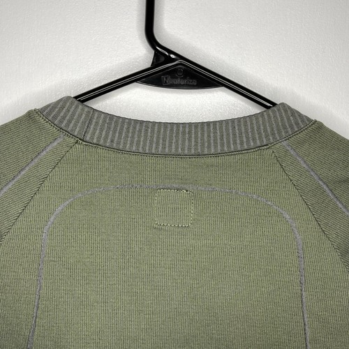 _J.L-A.L_ Mens Shirt XS/S Green Prima Knit Long Sleeve Outdoor Designer Italy - Picture 9 of 20