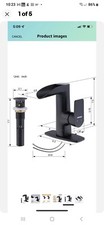 EMPOLO Waterfall Bathroom Faucet Single Handle,Bathroom
