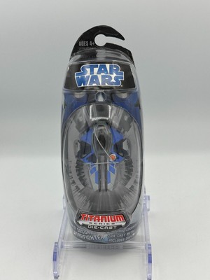Star Wars Titanium Series Die Cast ''Aayla Secura's Jedi Starfighter'' Hasbro NIB