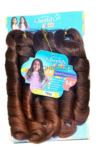 CHERISH SYNTHETIC JUNIOR CROCHET BRAID HAIR EXTENSION - SPIRAL FRENCH CURL 14 '' - Picture 18 of 18