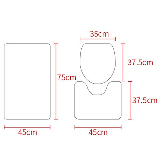 Cubierta de asiento de inodoro cortina de ducha jirafa baño alfombra de baño - Imagen 19 de 20