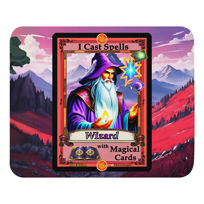 I Cast Spells with Magical Cards CCG Mouse Pad frame breaker