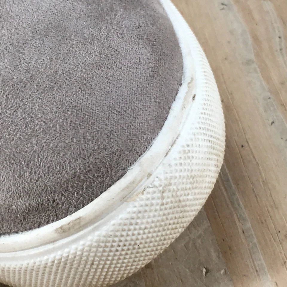 Zapatos sin cordones Brash para mujer 8,5 Devonne de piel gris imitación gamuza planos Foto 4 de 4