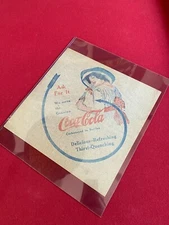 1912, Coca-Cola, "Large Rice Paper Napkin"  (Rare) Vintage