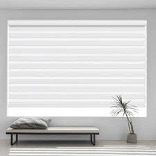 Changshade CUSTOM Made Blinds for Window85% Blackout Zebra Roller Shade