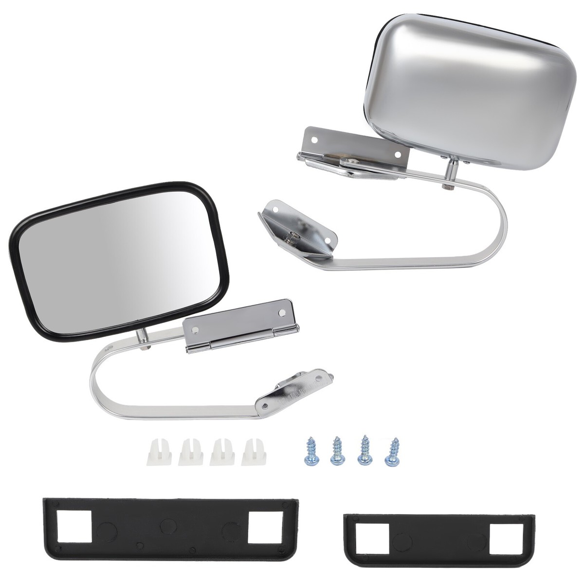 For 1980-1996 Ford Series Truck Pickup Manual Door View Mirrors