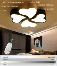 LED Deckenleuchte Lichtfarbe/Helligkeit einstellbar + Fernbedienung A+ XW108 Neu
