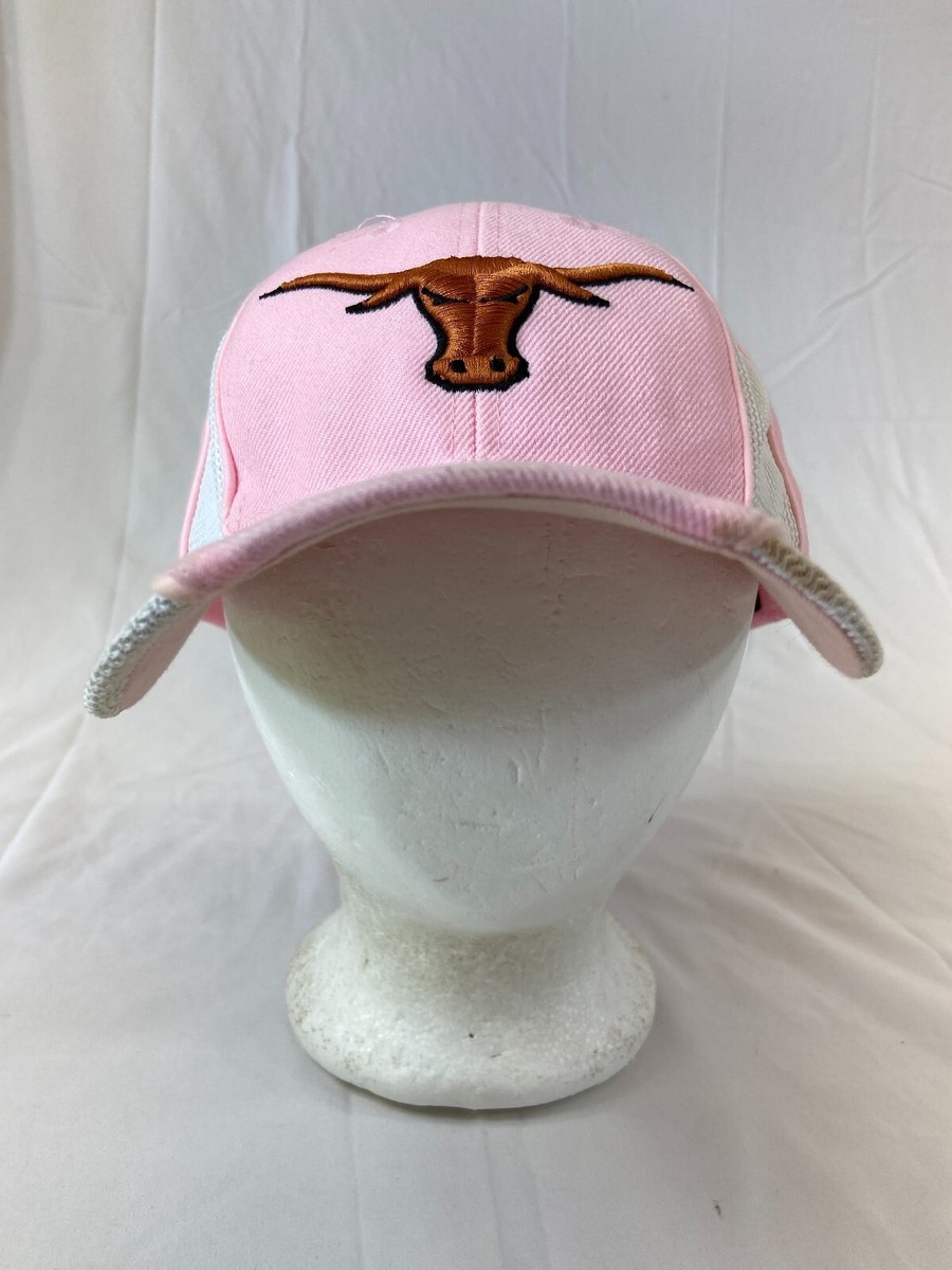 Longhorns Texas Pink Baseball Cap Strapback Hat Embroidered Logo Best Vina