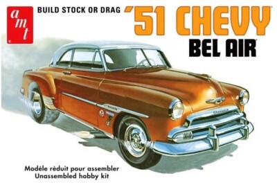 AMT 862 1:25 Maßstab 51 Chevy Bel Air (2 'n 1) Lagerbestand oder Drag