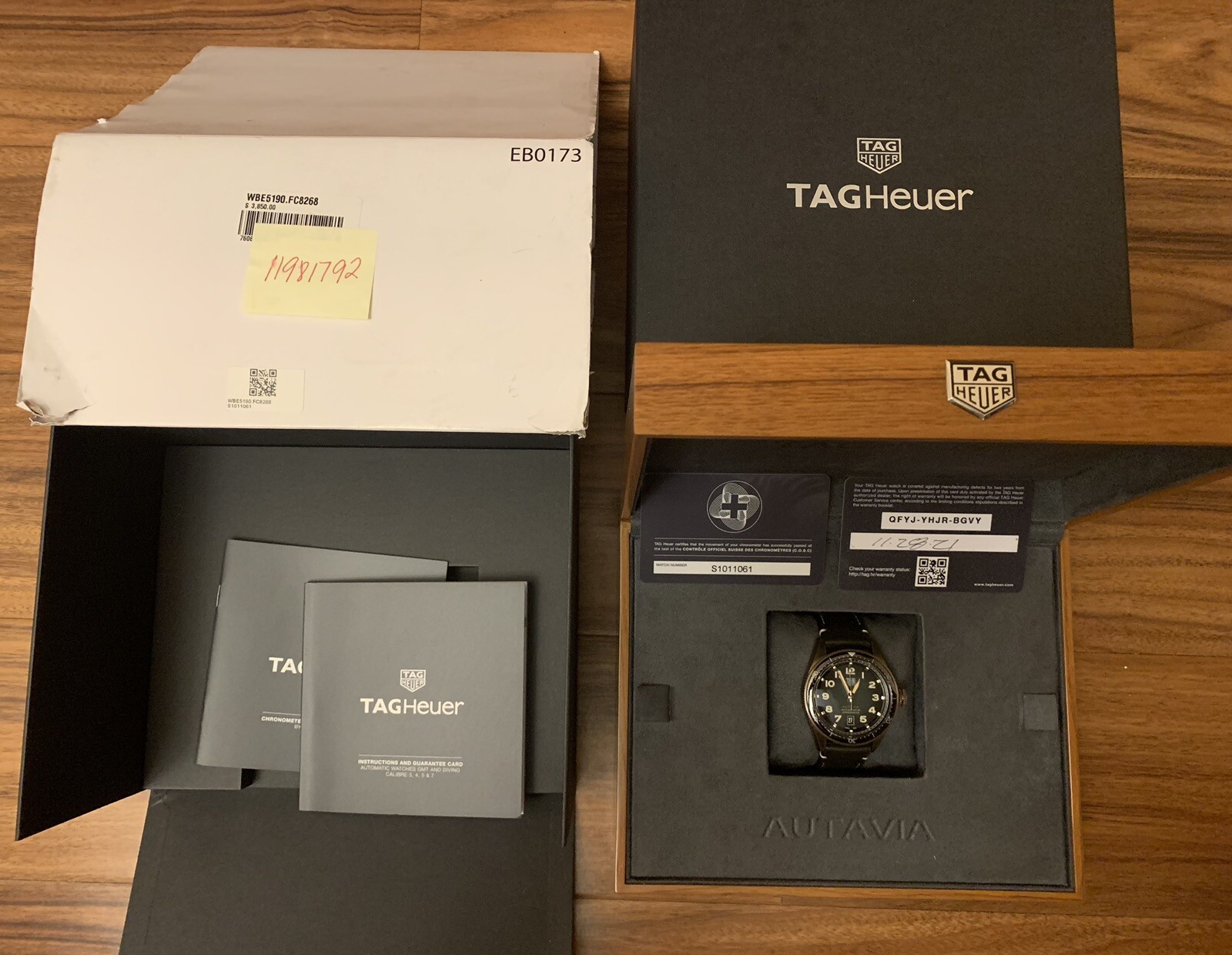 Tag Heuer WBE5190.FC8268 Otavia Caliber 5 Chronometer Automatic Dark Smoky Watch | eBay
