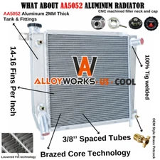 2-Row Radiator For 85-94 87 Ford Ranger Explorer Bronco II 2.8 2.9L Navajo 4.0L