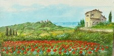 Luciano Torsi - 40x20 olio su tavola ‘ Campagna Toscana ‘
