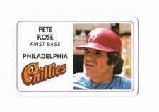 1981 Perma Graphics Credit Card Series Pete Rose 