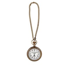 Gifts for Men, Open Faced Pocket Watch Vintage Keychain, 8 Inch