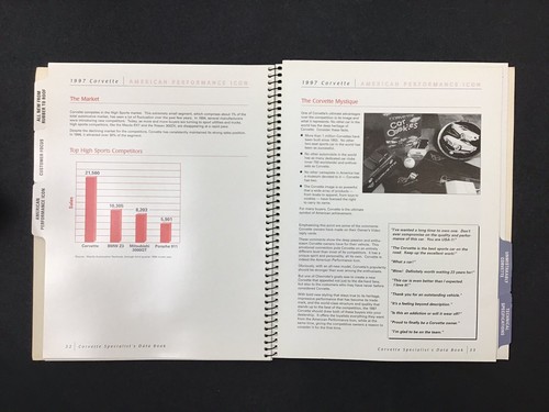 1997 Chevrolet Corvette Specialist data book sales brochure dealer literature - Photo 7/8