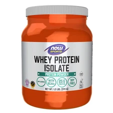 NOW FOODS Whey Protein Isolate Unflavored Powder 1.2 lb.