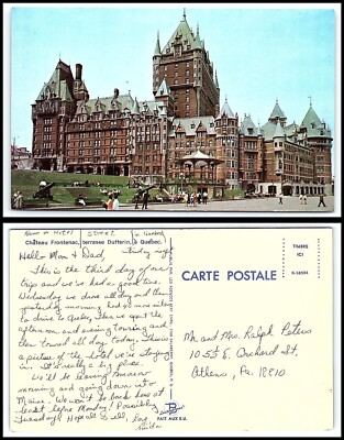 CANADA Postcard - Quebec, Chateau Frontenac, Dufferin Terrace ''A'' DB