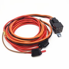 Electric Fuel Pump Harness Relay Wiring Kit 40A Heavy Duty Universal 12V System