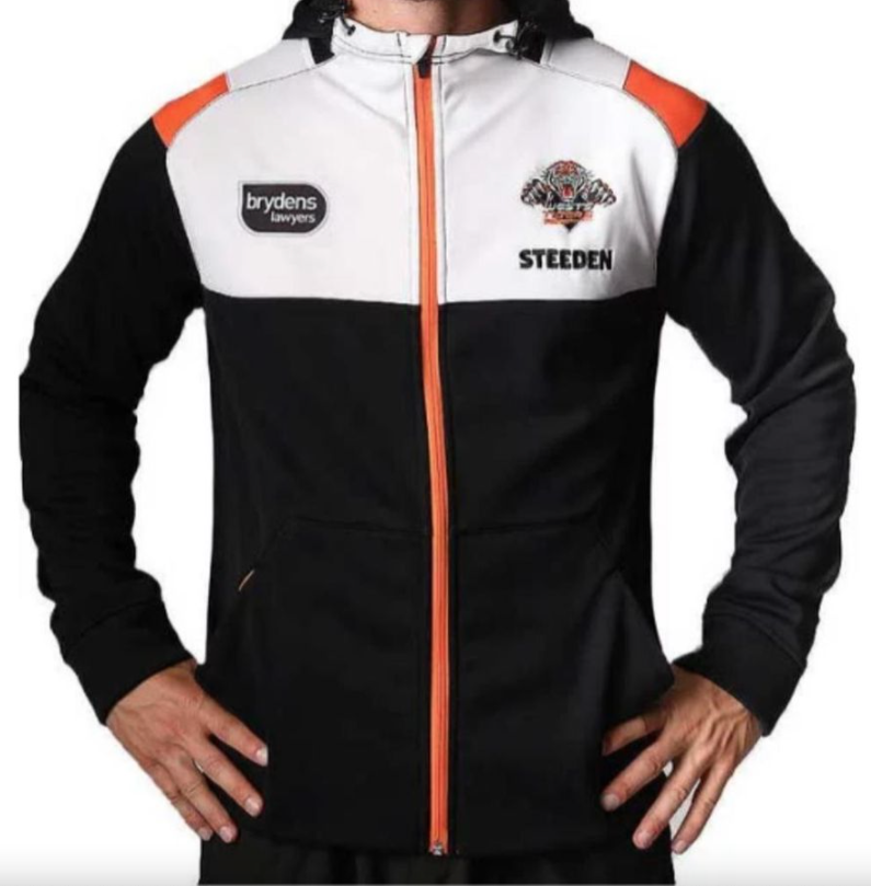 Wests Tigers NRL Steeden Mid-Layer Jacket Hoody Hoodie Sizes S-5XL