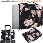 Laptop Case Sleeve Polyester 13-13.3” Pink Peony MacBook Air MacBook Pro Surface