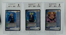 1x DBZ CCG TRUNKS LV1 - LV3 STARTER DECK TRUNKS SAGA SET LIMITED GRADED BGS