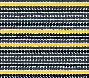 Marimekko Rasymatto Fabric Sold By Half Yard Black Gray Yellow White Finland Ebay