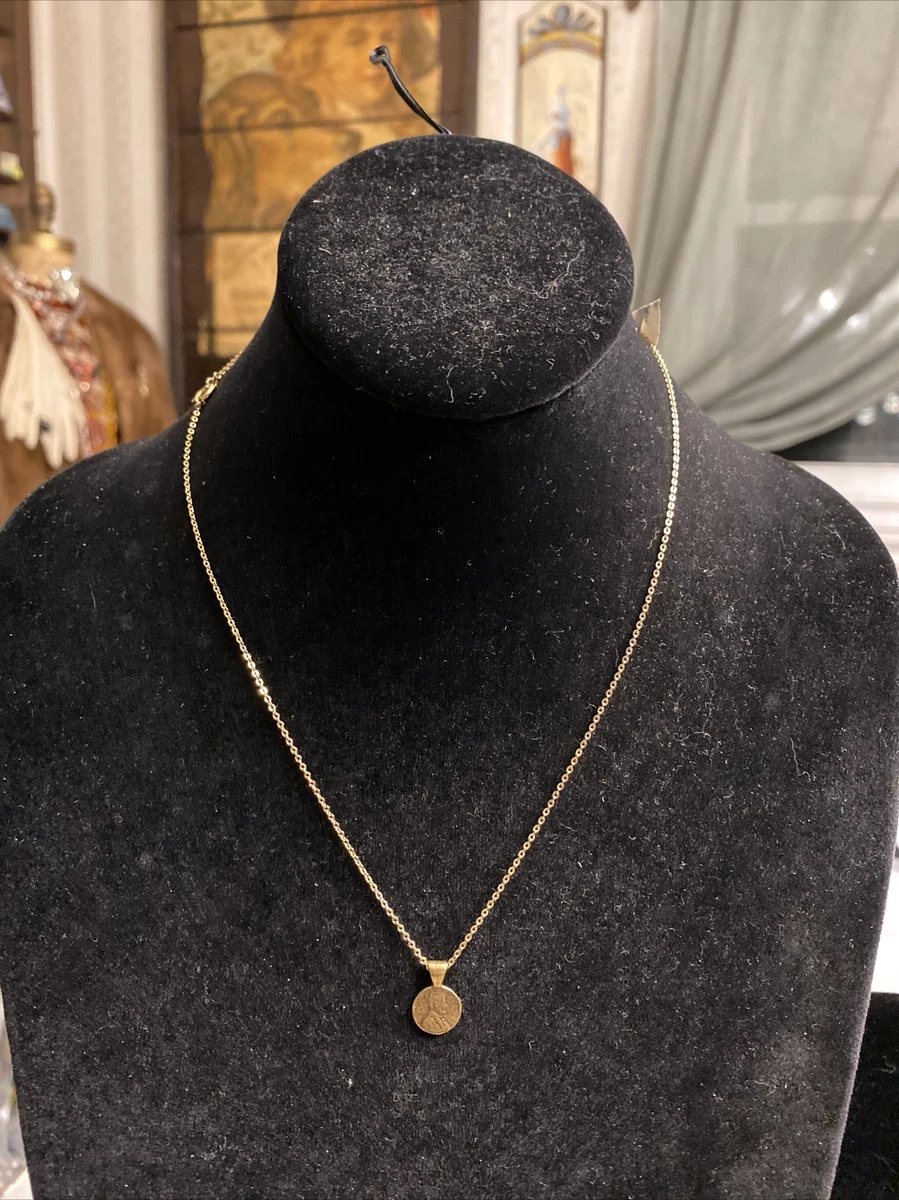 Lucky penny necklace deals