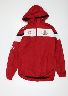 Club Doncaster Herren Jacke Rot Größe M Reißverschluss