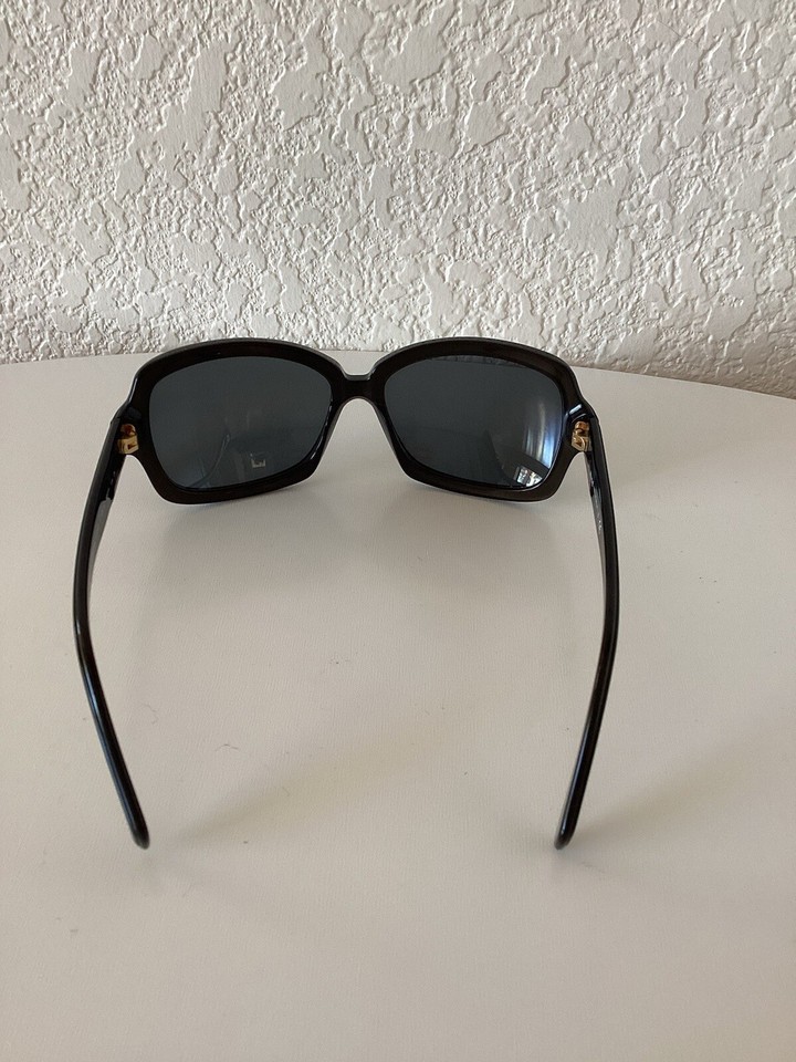 Authentic Vintage Chanel Oversized Black Sunglasses Shades No Case
