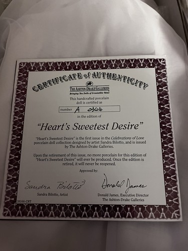 Brand New Heart’s Sweetest Desire Doll by Sandra Bilotto,Ashton Drake - Picture 10 of 18