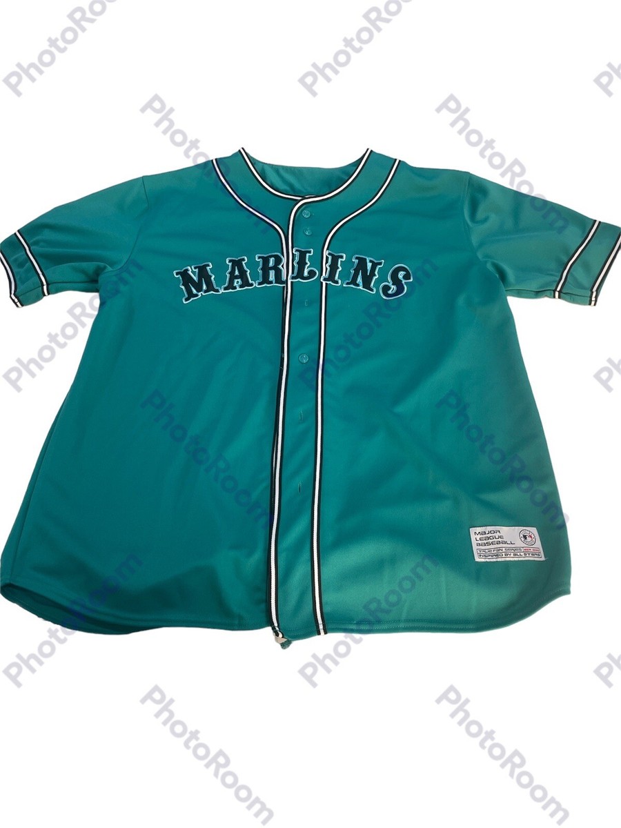New With Tag True Fan MLB Florida Marlins Stitch Jersey Size Large