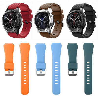 Für Samsung Galaxy Watch 46 Mm Silikon-Sport-Ersatzarmban   DE
