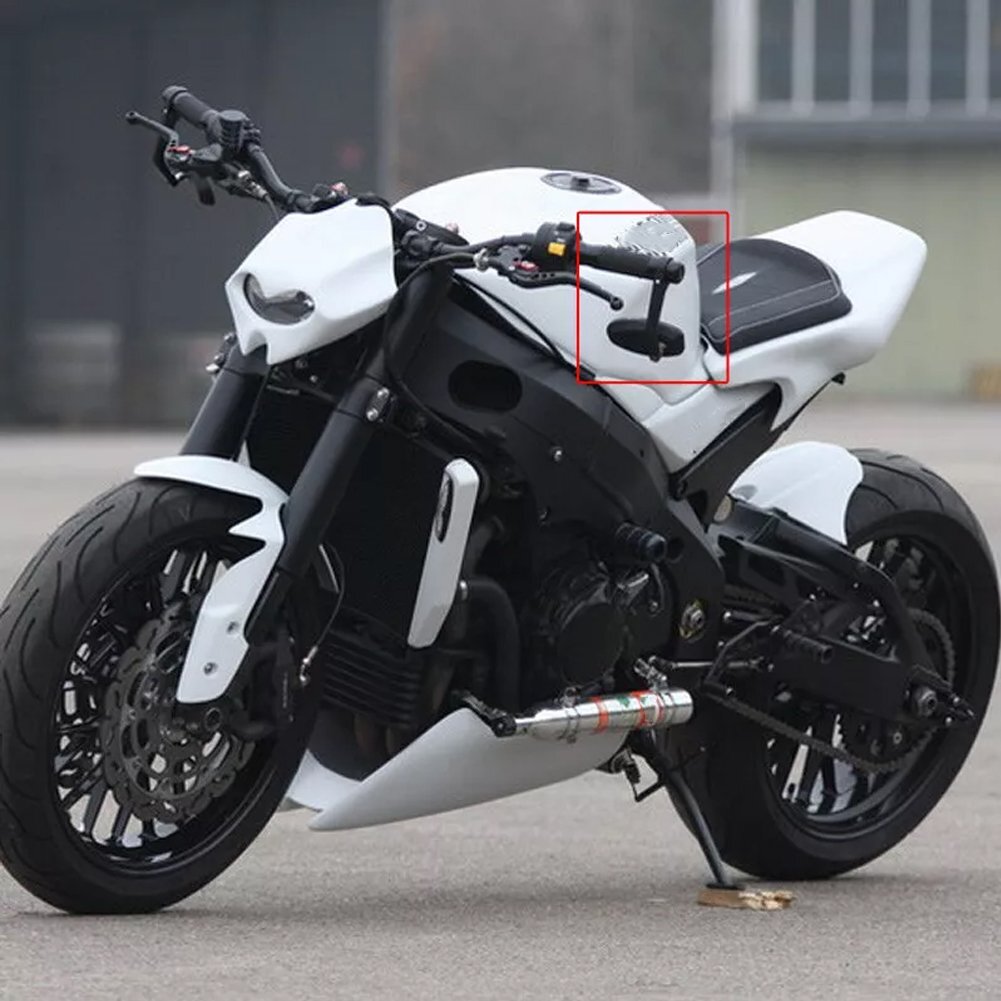 1 Pair 7/8" 22mm Motorcycle Rear View Handle Bar End Side Rearview Mirrors Black