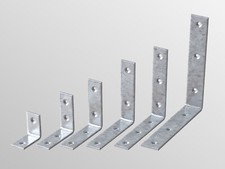 CORNER Angle Brackets / Braces - L Shape - 90 Degree - ZINC Plated WITH SCREWS