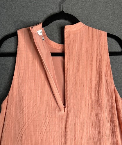 NORDSTROM ärmelloses Maxi-Siftkleid Seersucker rosa Desert Damen Medium - Bild 10 von 11