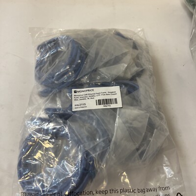 MONOPRICE 2115 Patch Cord,Cat 6,Booted,Blue,7.0 ft. Bag Of 10