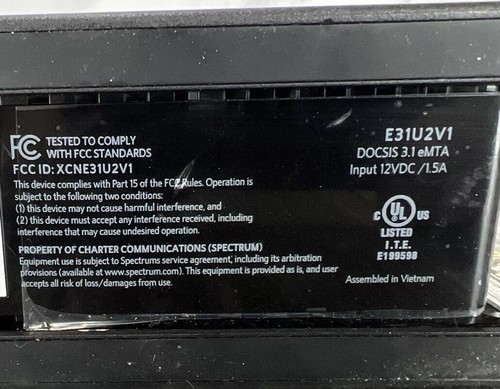 E31U2V1 3.1 Modem/Voice Equipment Internet Cable Ethernet Modem Bunble - Picture 3 of 4