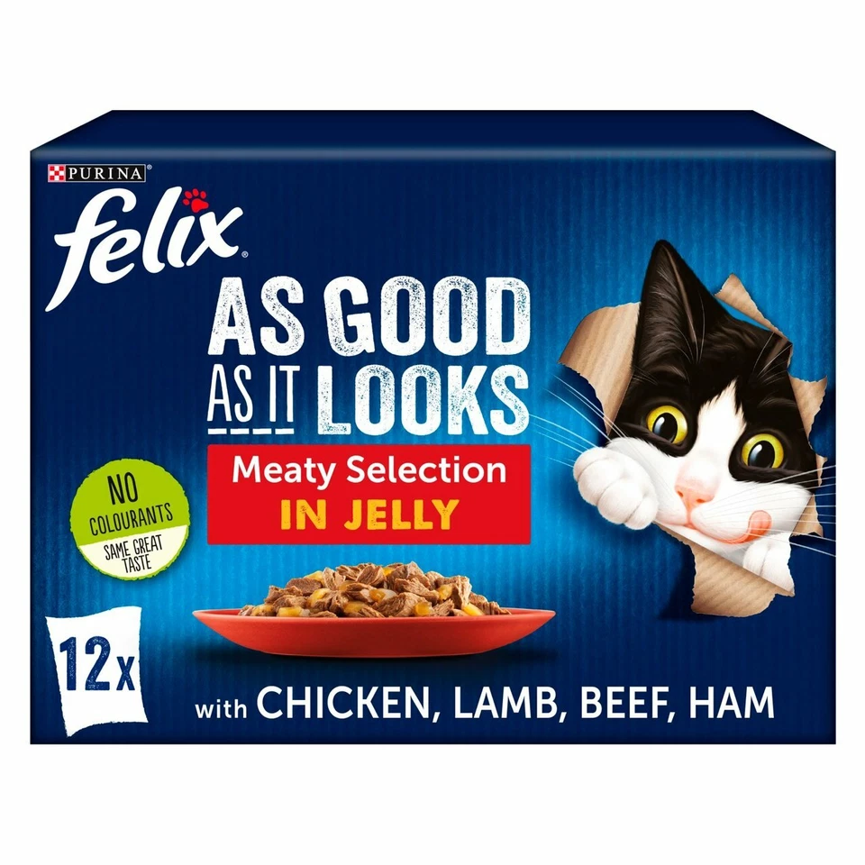 Felix Meaty Selection in Gelee - Katzenfutter - 12 x85g