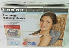 Cuscino per massaggi shiatsu Silver Crest - Teste rotanti con luce e calore