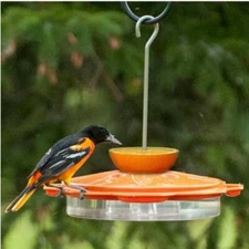 WOODLINK CLASSIC 3-WAY ORIOLE FEEDER FOR NECTAR, JELLY, FRUIT EASY CLEAN & FILL