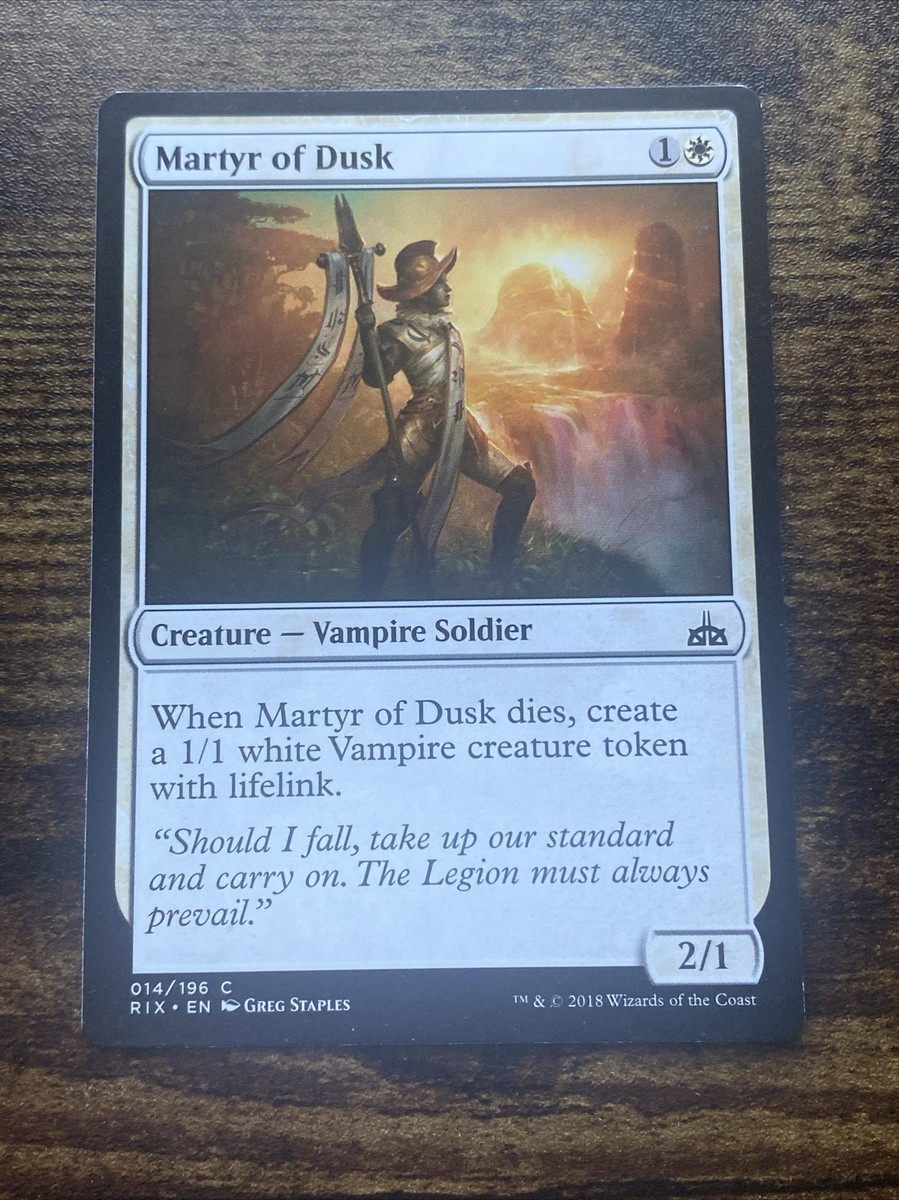 Martyr of Dusk (14) Rivals of Ixalan MTG Magic The Gathering S289* | eBay