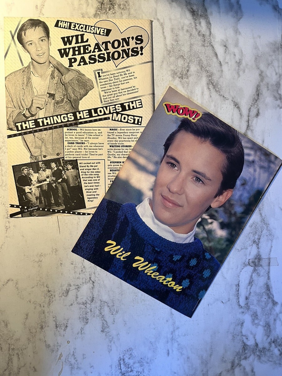 Wil Wheaton Pinup &amp; Clippping From 80&rsquo;s Teen Magazine. | eBay