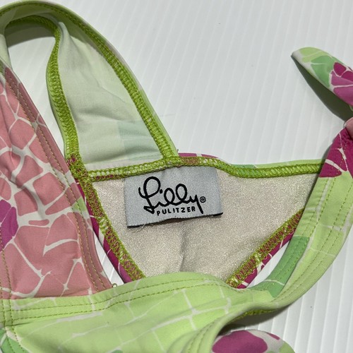 Lily Pulitzer Girl’s Colorful High Waist Bikini Swimwear Size 4 - Picture 3 of 5